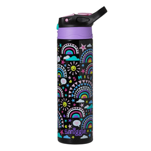 Smiggle – Better Togerher Edelstahl-Flasche mit 520 ml und Strohhalm