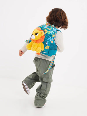 Smiggle - Abnehmbarer Plüsch-Rucksack für den Kindergarten „Big Dreams“.