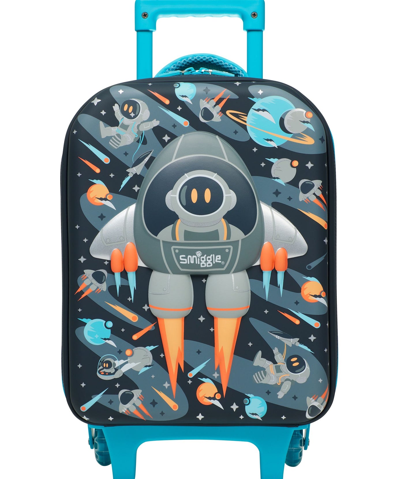 Smiggle - Blast Off Junior Anaokulu ve Kreş Çekçekli Valiz