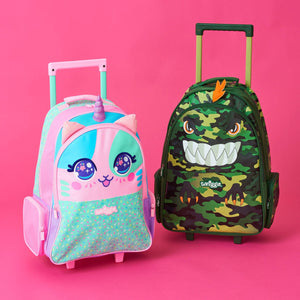 Smiggle - Budz Kinderwagen-Tasche mit beleuchteten Rollen
