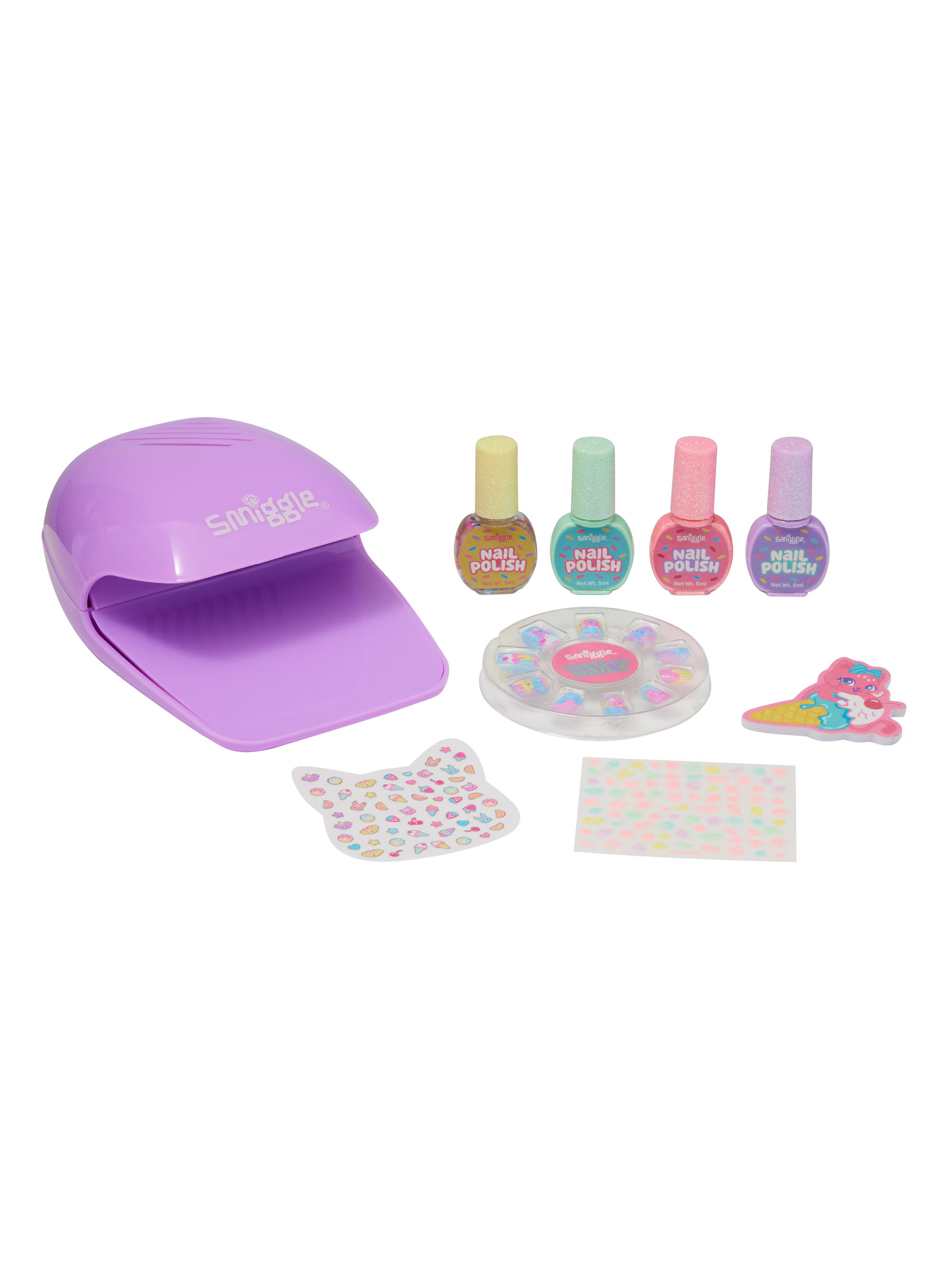 Smiggle - Çocuk Tırnak Tasarım Seti - Dinossi