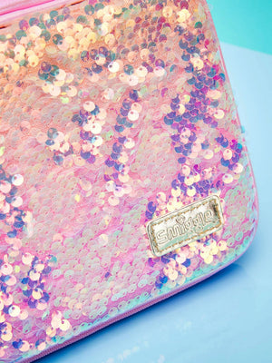 Smiggle – Glitzerndes Hardtop-Federmäppchen „Cosmos“.