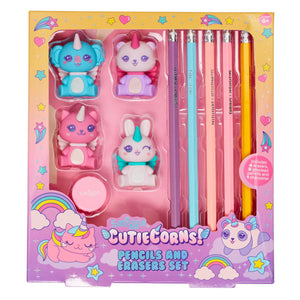 Smiggle – Cutie Corns Fun Bleistift- und Radiergummi-Set