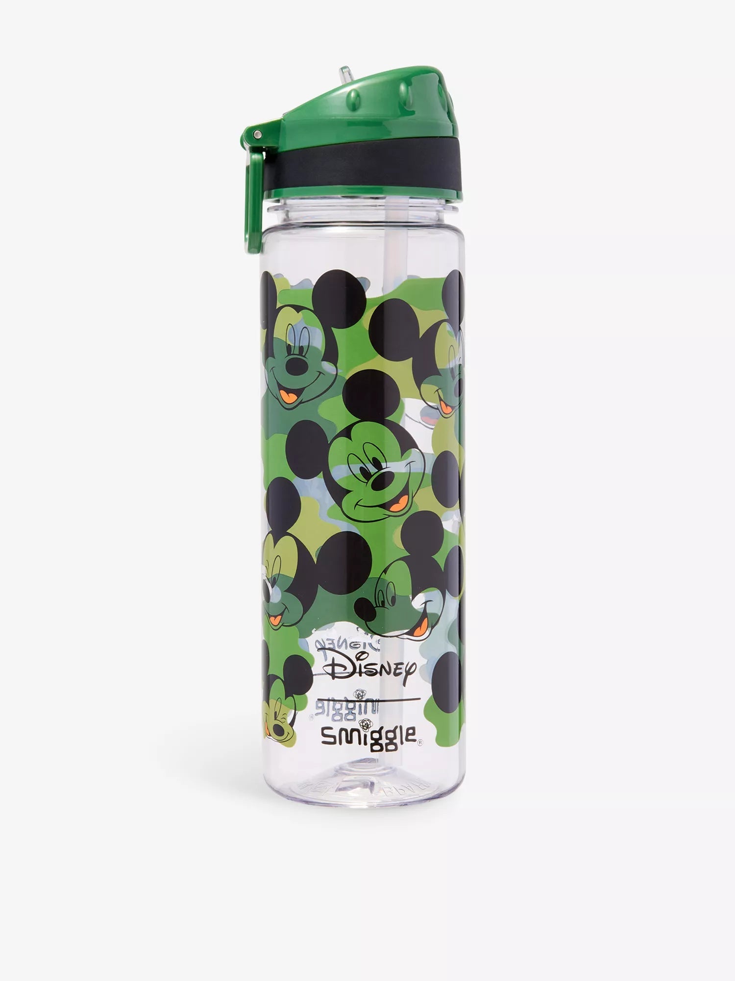 Smiggle - Disney Mickey 650ML BPA-freie Trinkflasche mit Strohhalm