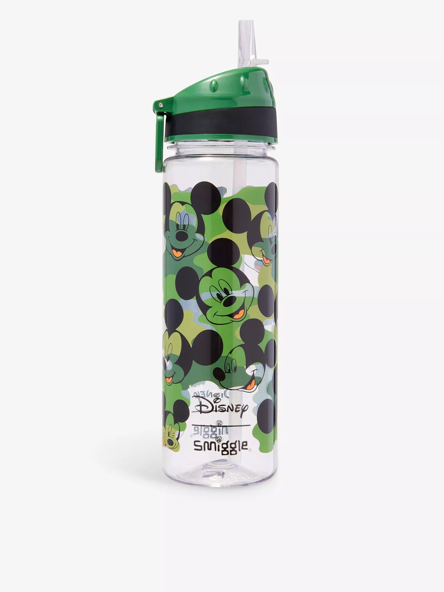 Smiggle - Disney Mickey 650ML BPA-freie Trinkflasche mit Strohhalm