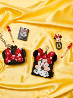 Smiggle – Disney Minnie Mouse Mini-Notizbuch mit Schlüsselanhänger
