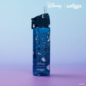 Smiggle – Disney Princess 650 ml BPA-freie Wasserflasche mit Strohhalm