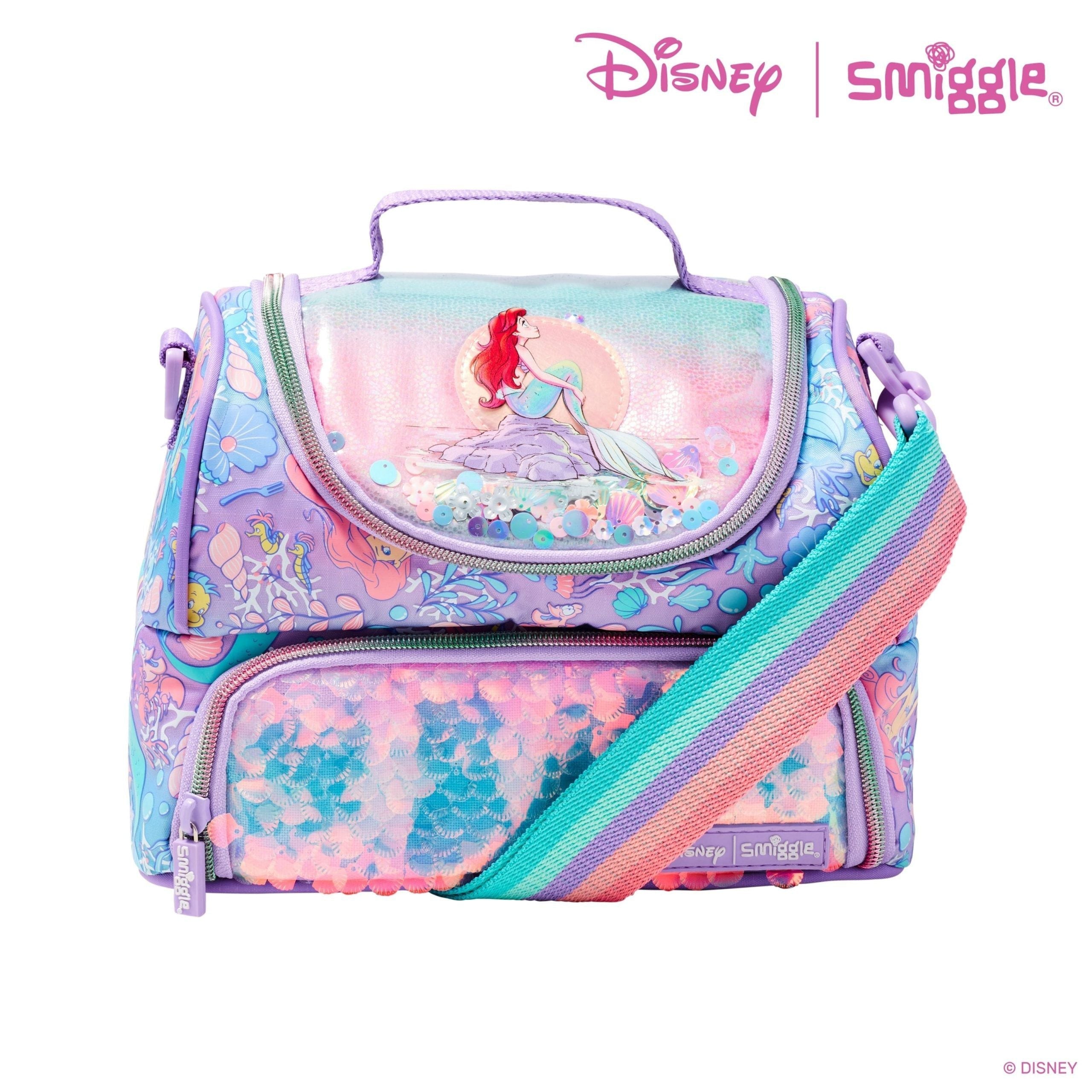 Smiggle – Disney Princess Doppeldecker-Lunchbox mit Riemen