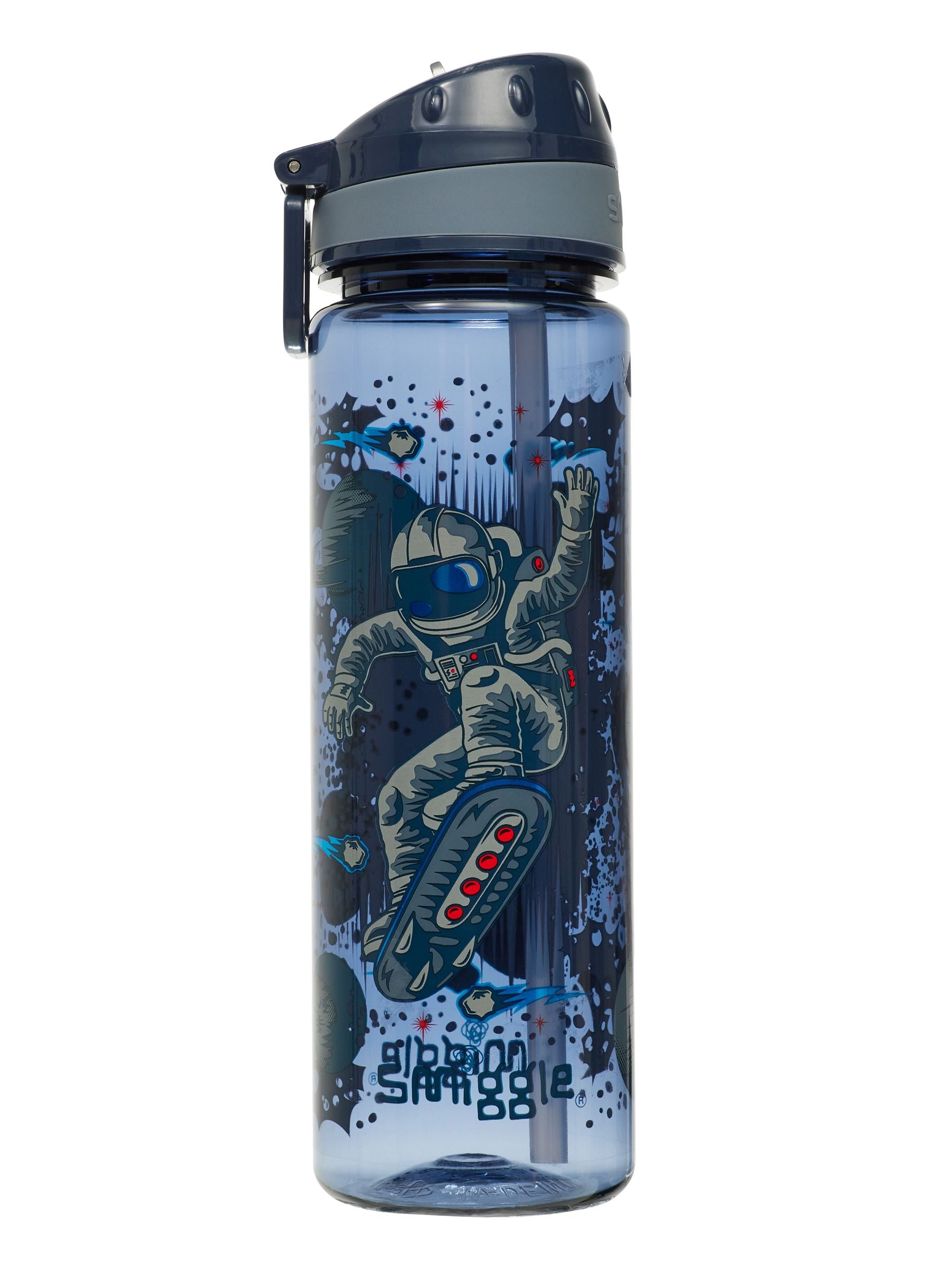 Smiggle - Epic 650ML BPA-freie Trinkflasche mit Strohhalm