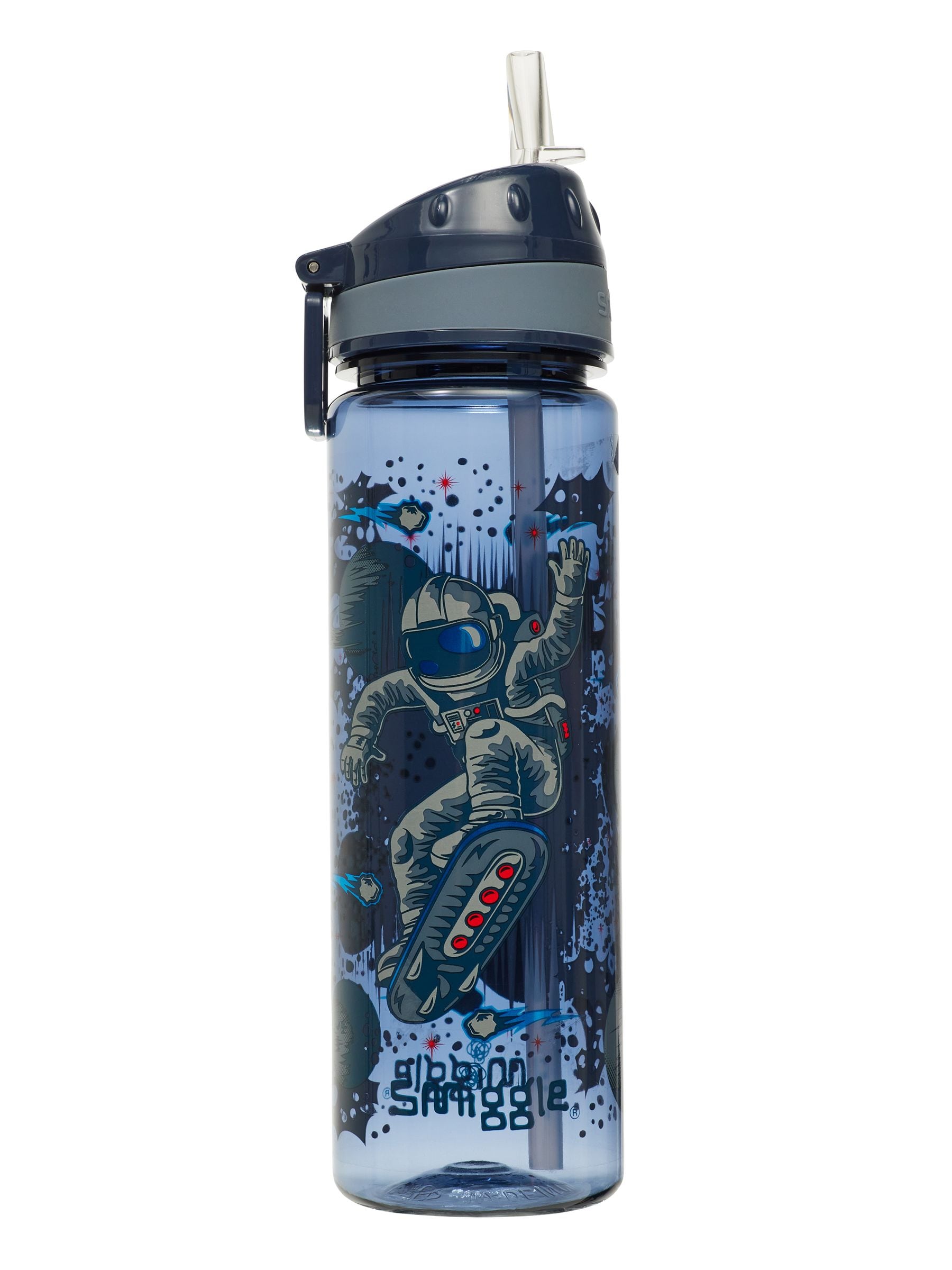Smiggle - Epic 650ML Trinkflasche mit Strohhalm BPA-frei
