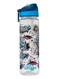 Smiggle - Fly High BPA-freie 650-ml-Wasserflasche mit Strohhalm