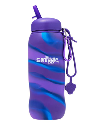 Smiggle – Freestyle 630 ml Wasserflasche mit faltbarem Strohhalm