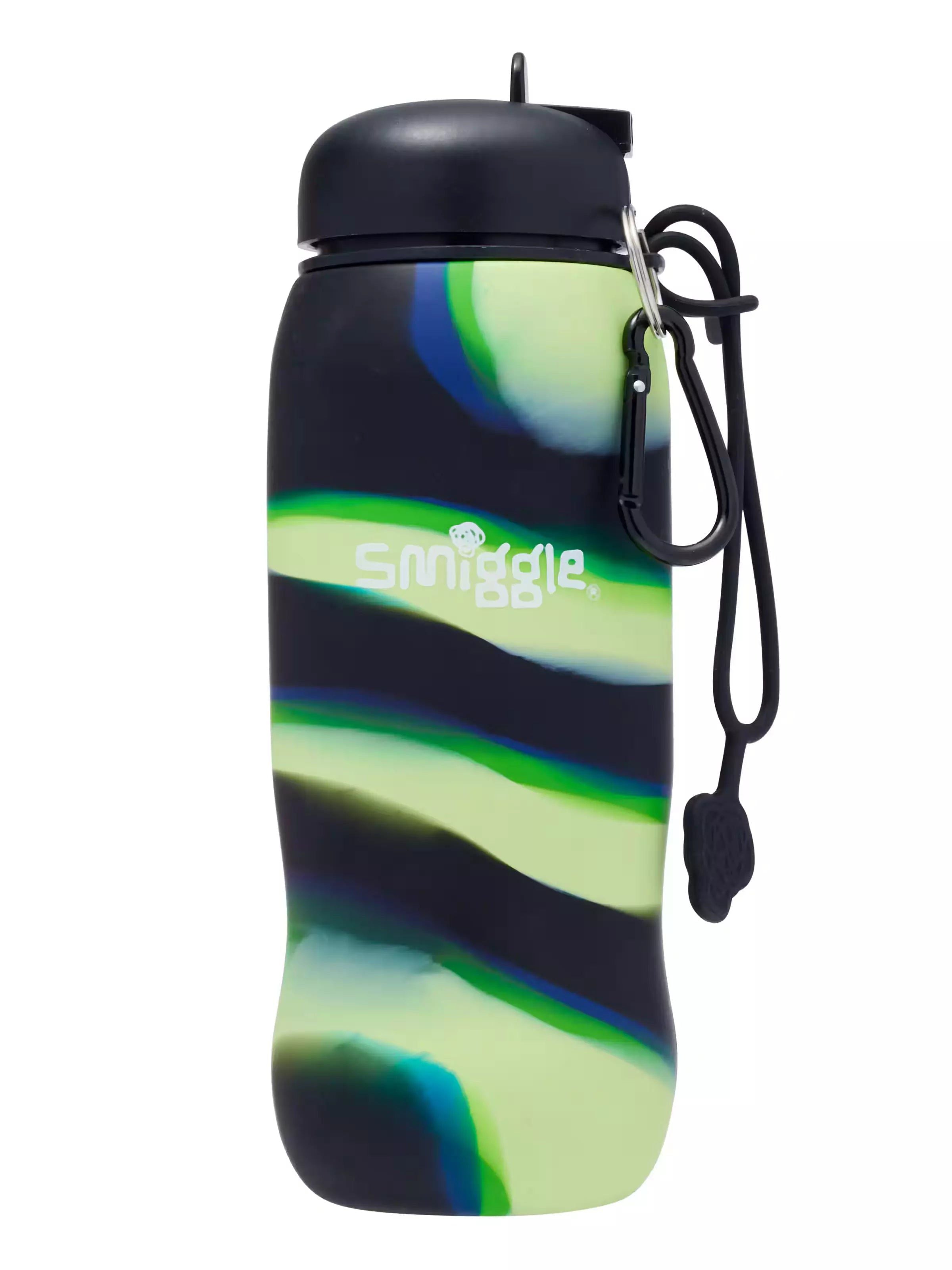 Smiggle – Freestyle 630 ml Wasserflasche mit faltbarem Strohhalm