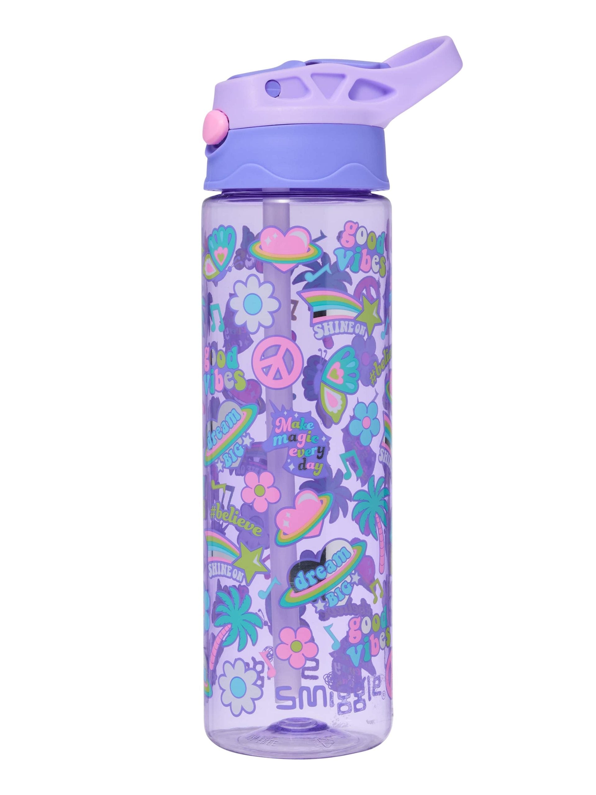 Smiggle - All Stars 650ML BPA-freie Trinkflasche mit automatischem Ausgießer