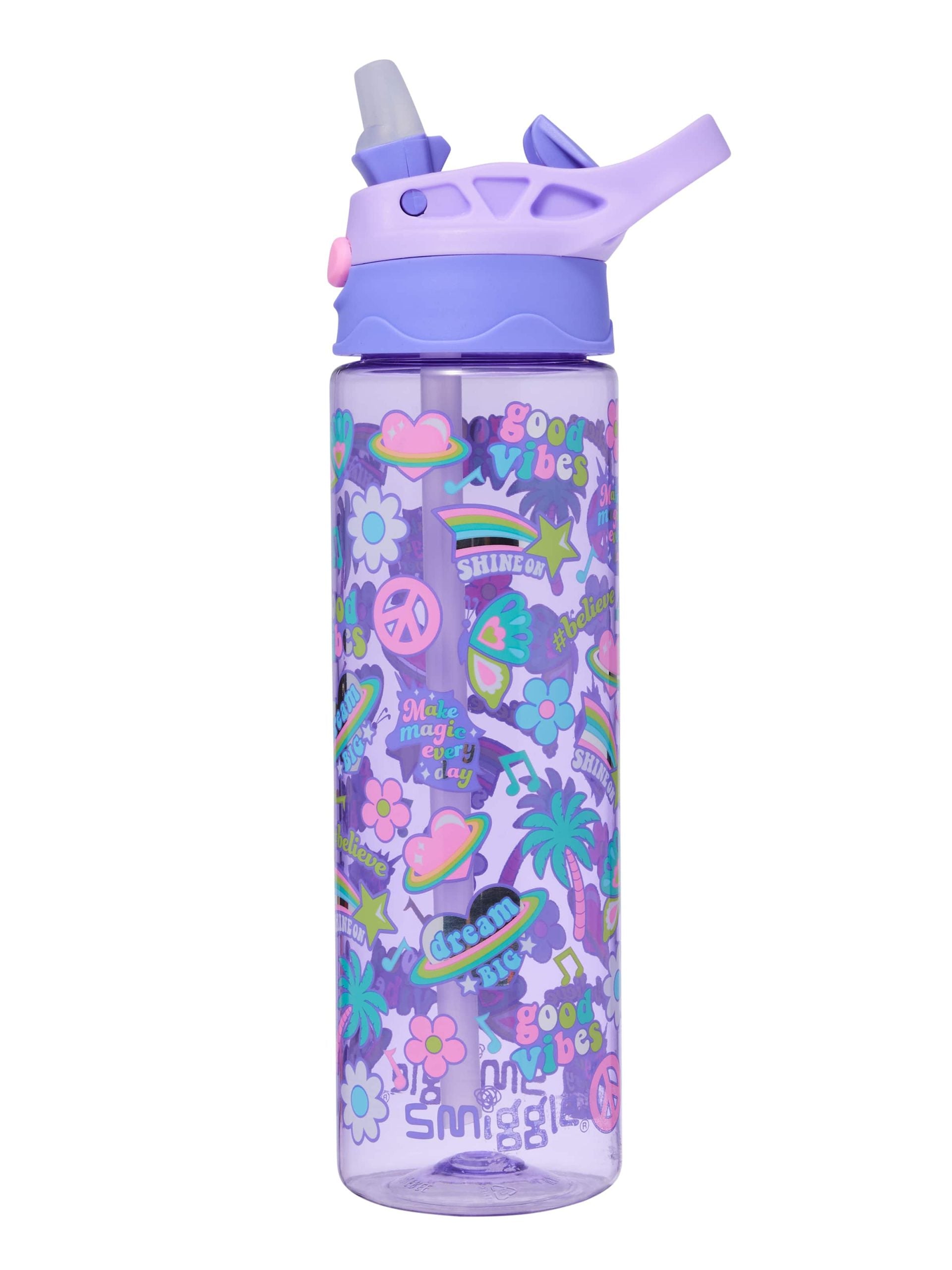 Smiggle - All Stars 650ML BPA-freie Trinkflasche mit automatischem Ausgießer
