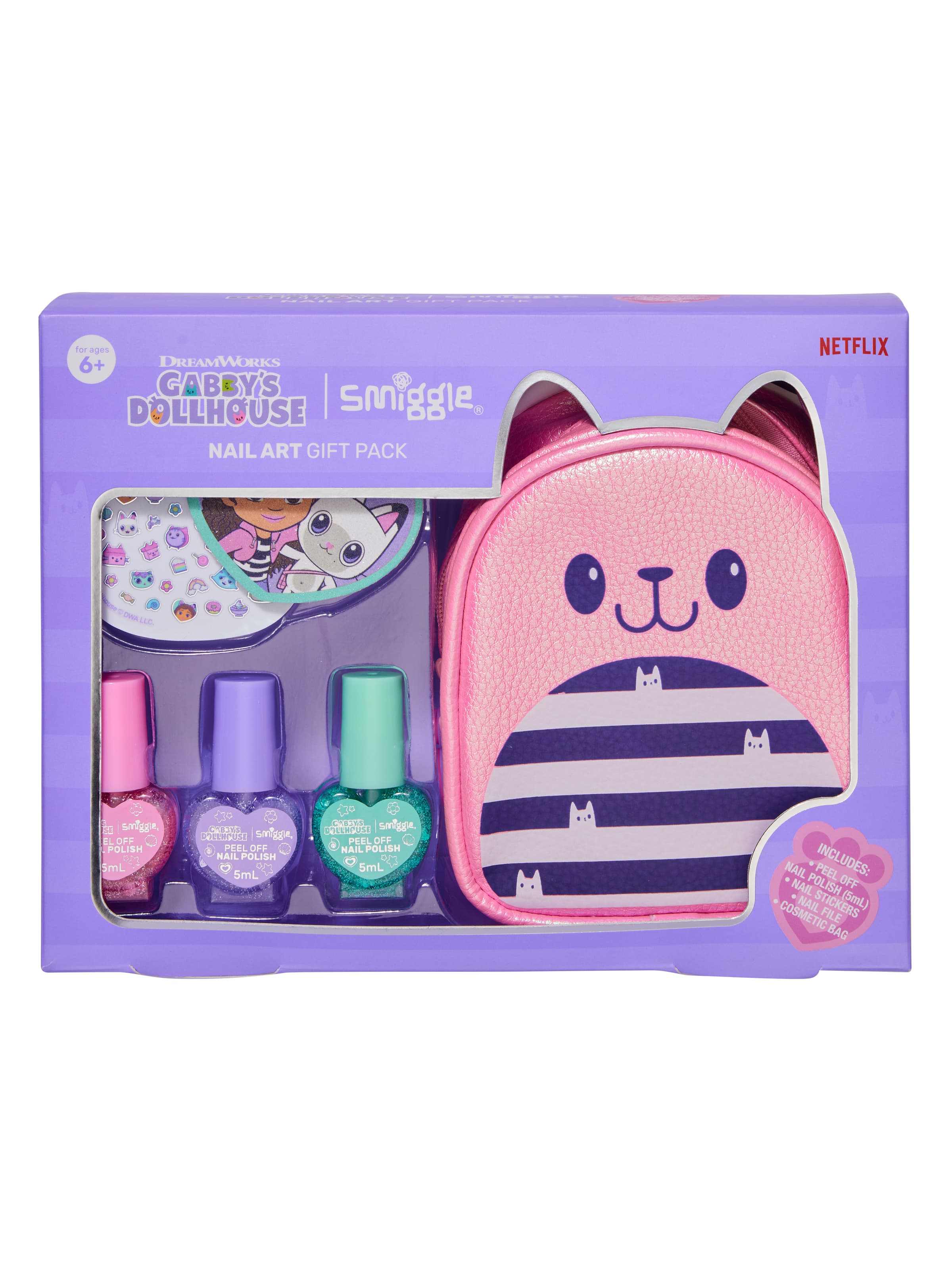 Smiggle – Gabbys Puppenhaus-Nagelpflegeset mit Tasche