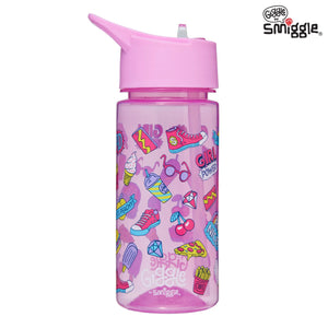 Smiggle - Giggle 450 ML BPA-freie Trinkflasche mit Strohhalm