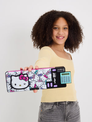 Smiggle - Hello Kitty Automatisches Federmäppchen mit Taschenrechner