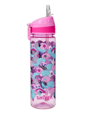 Smiggle – Hi There 650 ml BPA-freie Wasserflasche mit Strohhalm