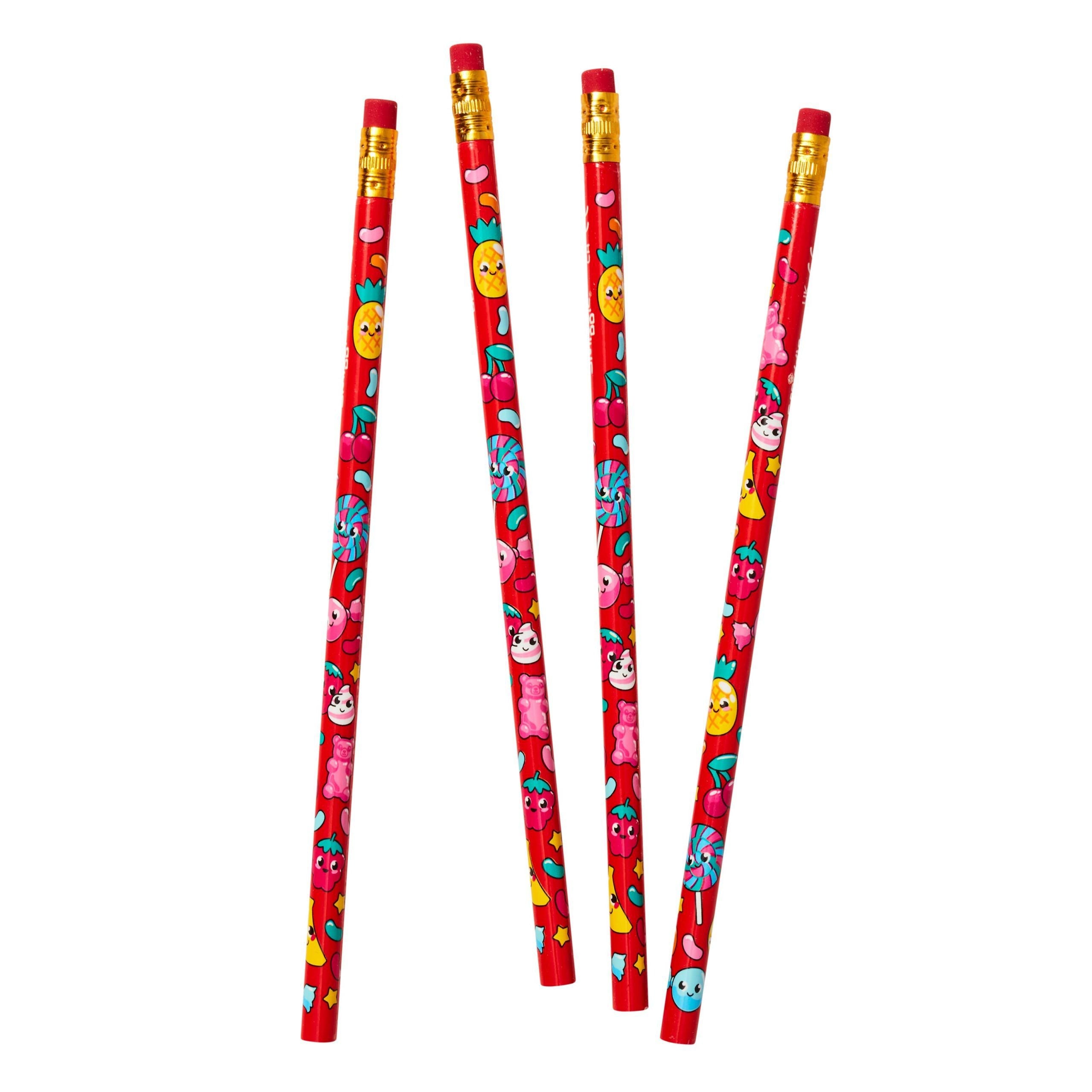 Smiggle - Karışık Meyve Kokulu Kalem 4lü Paket - Dinossi