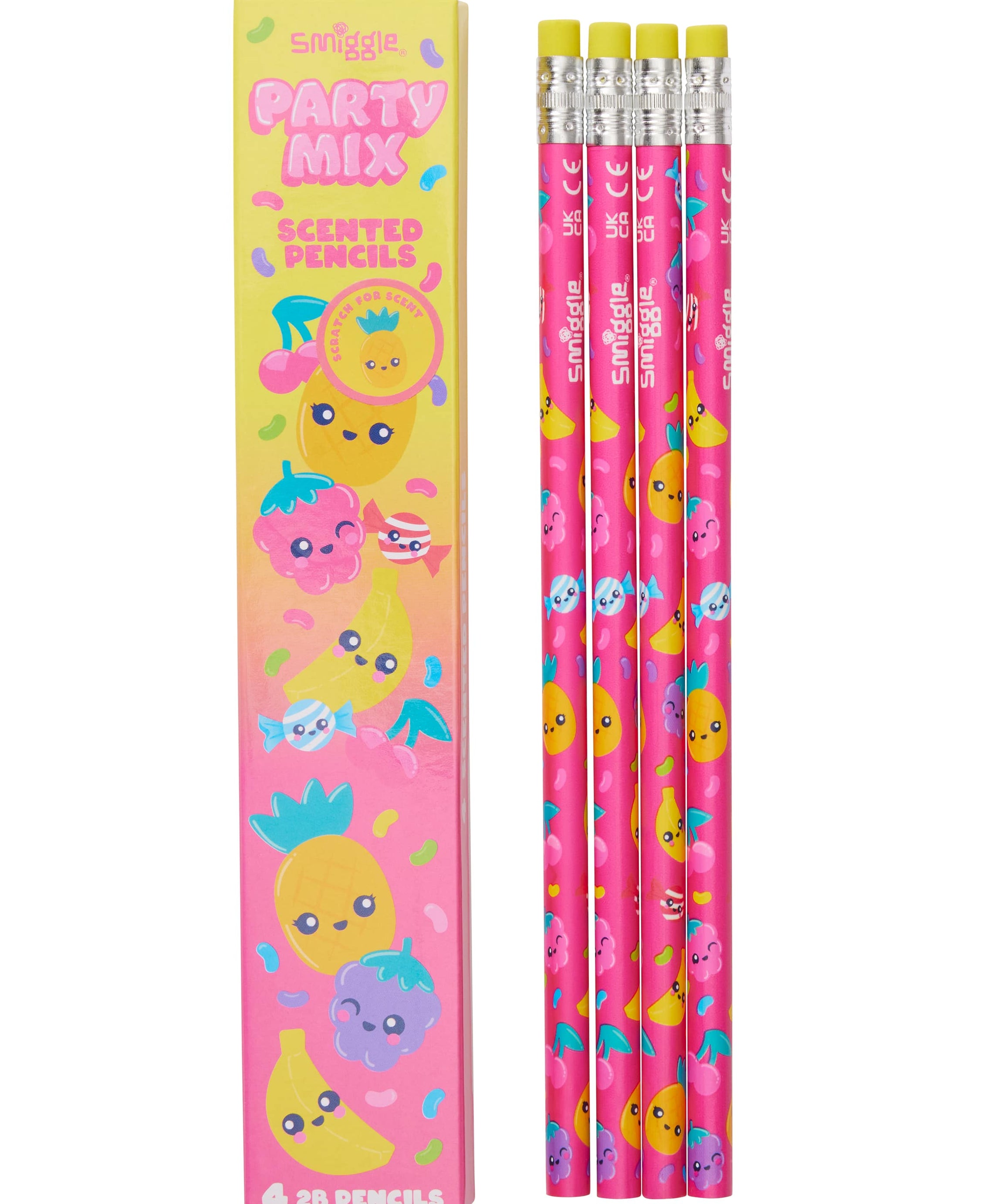 Smiggle - Kokulu 4lü Kurşun Kalem Seti