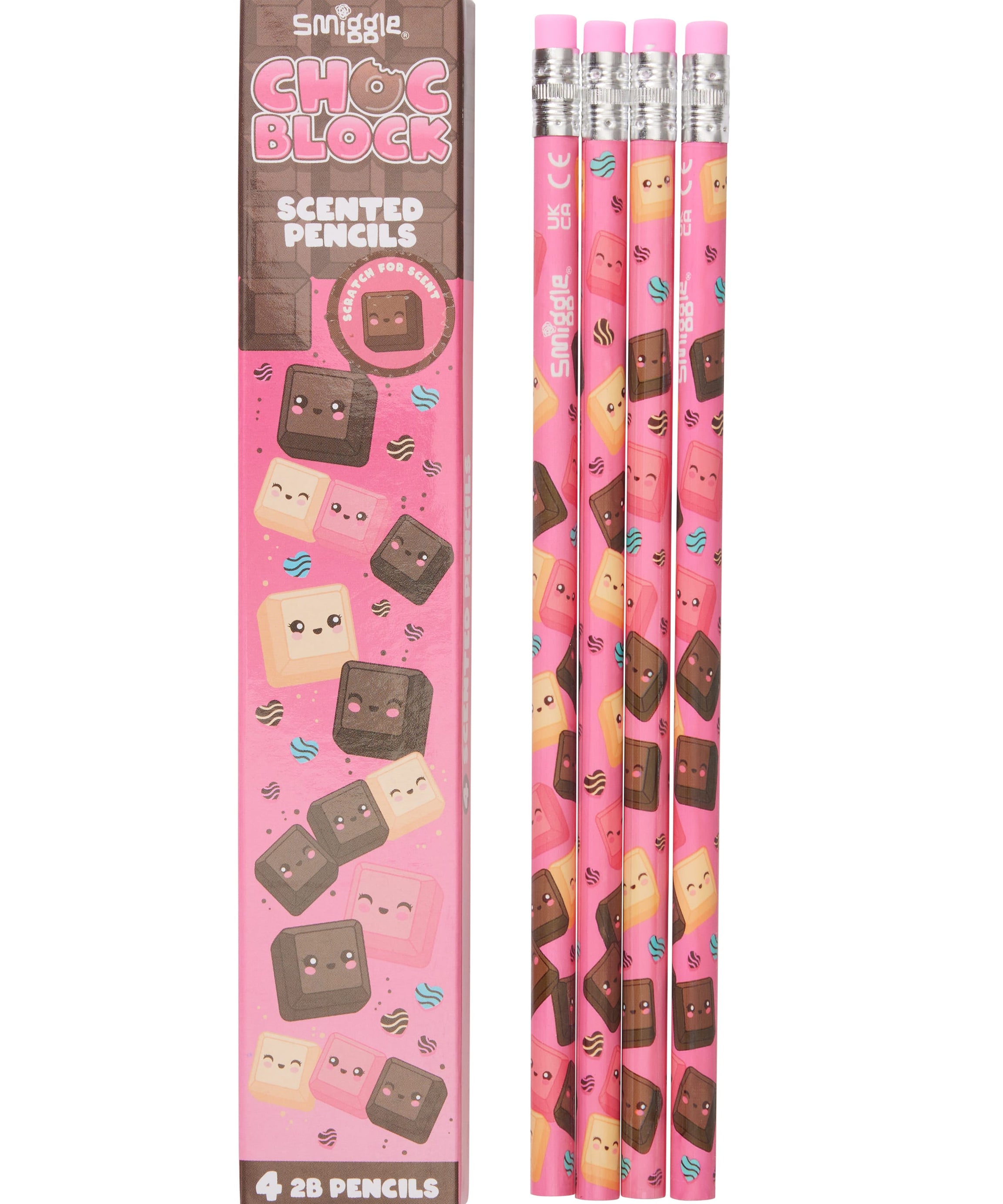 Smiggle - Kokulu 4lü Kurşun Kalem Seti