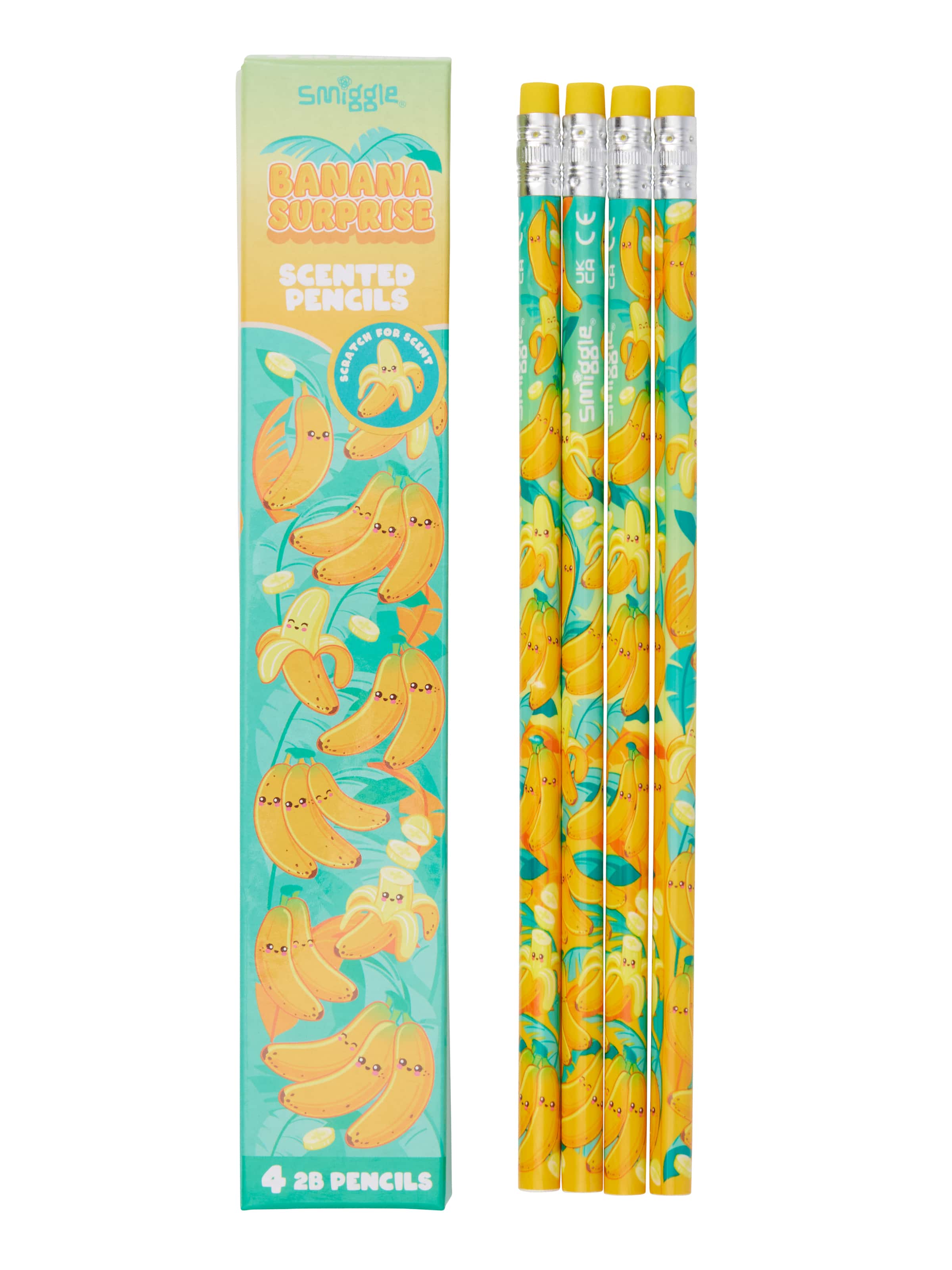 Smiggle - Duftendes 4er-Bleistiftset