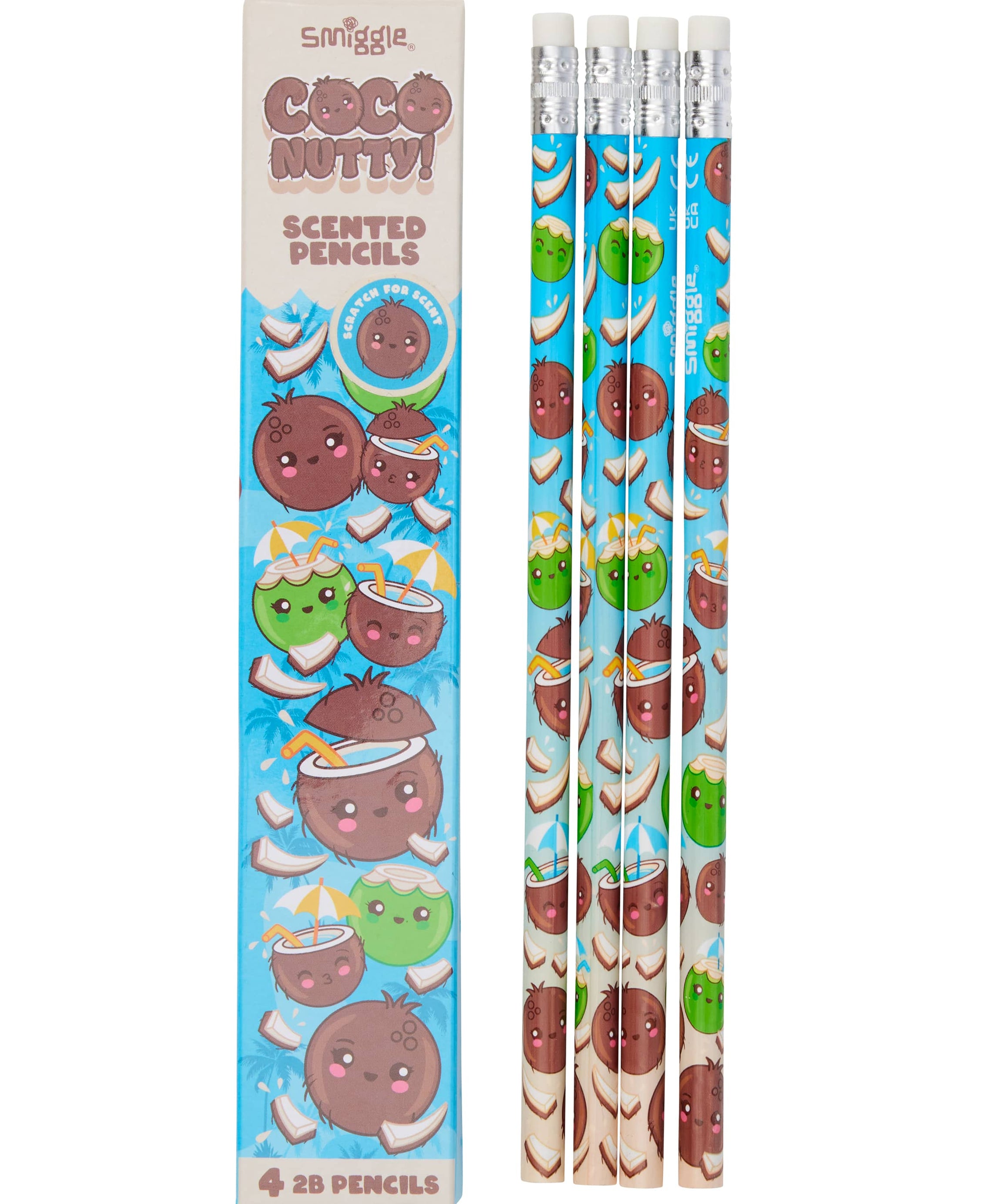 Smiggle - Kokulu 4lü Kurşun Kalem Seti