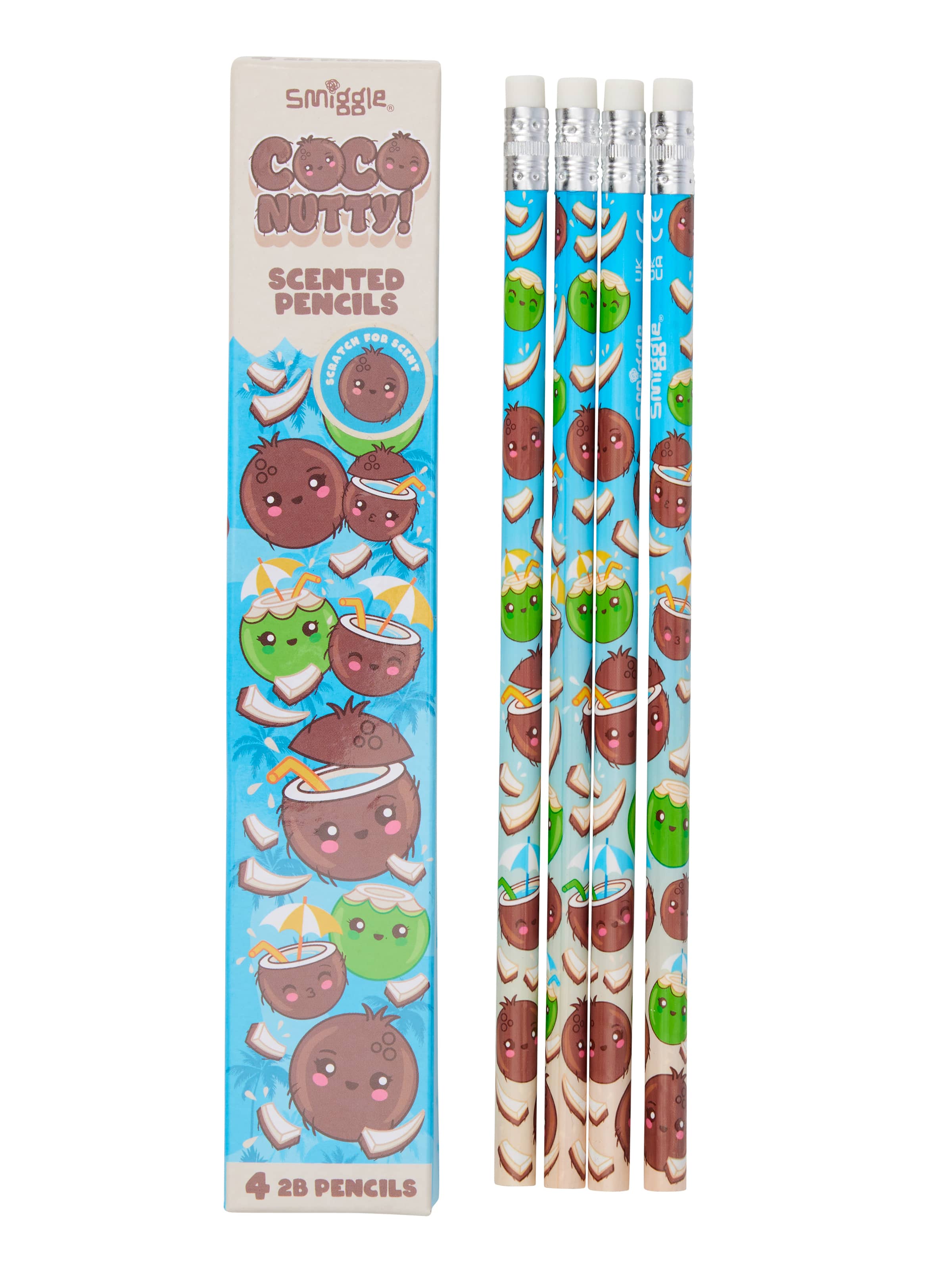 Smiggle - Kokulu 4lü Kurşun Kalem Seti