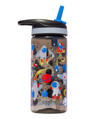 Smiggle - Let's Play 440 ML BPA-freie Trinkflasche mit Strohhalm
