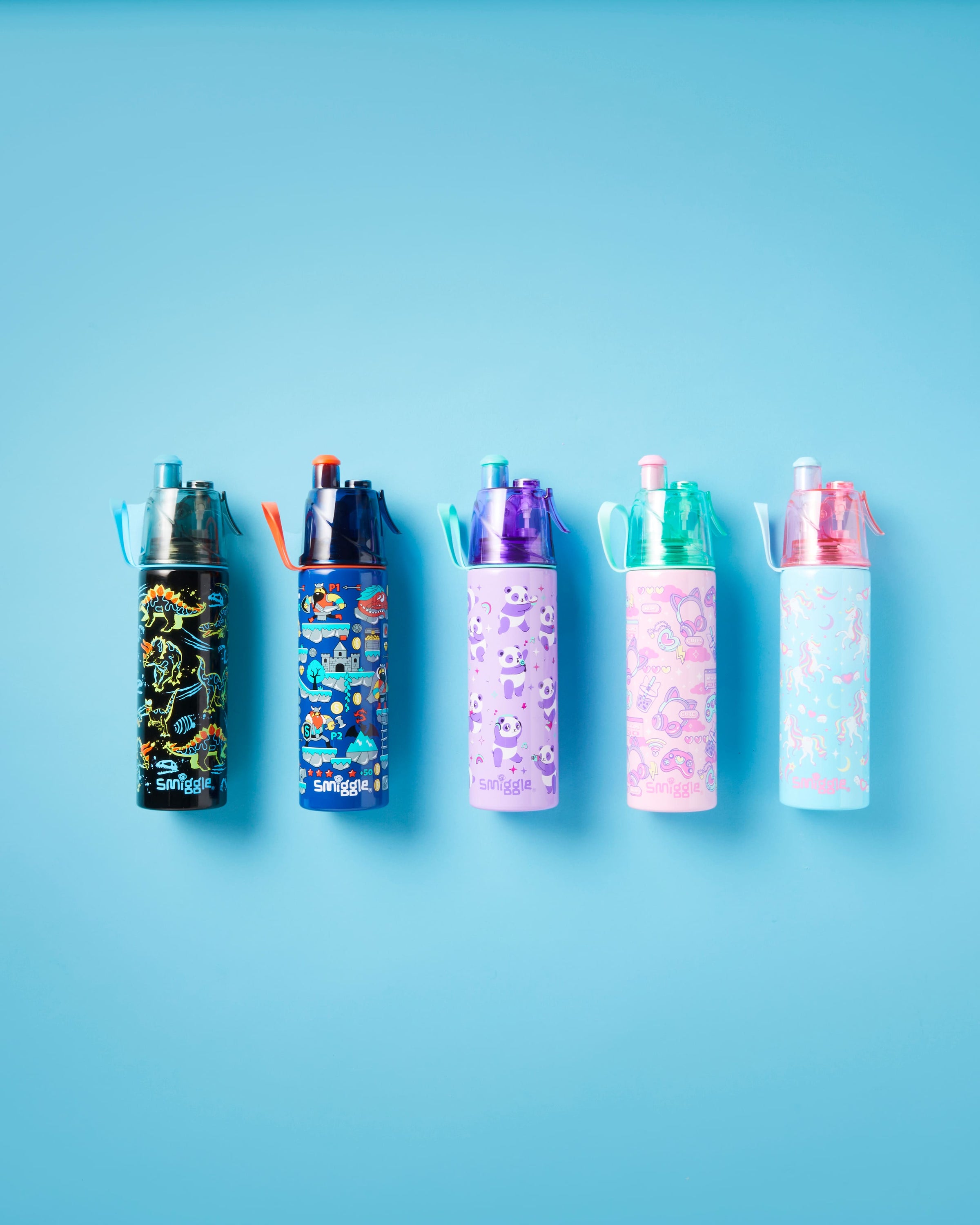 Smiggle - Livin Su Püskürtmeli 500ML Çelik Matara