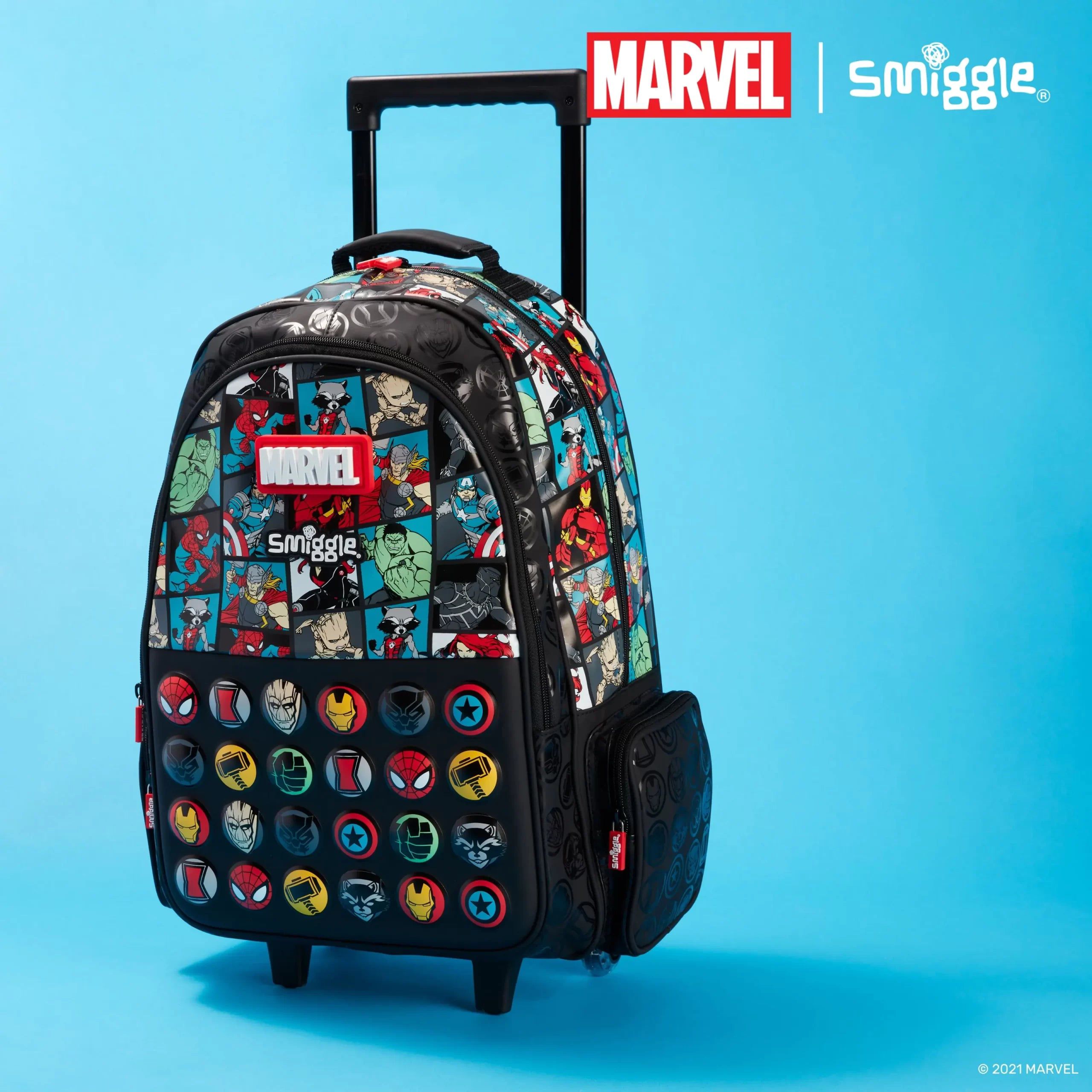 Smiggle – Marvel Squeegee beleuchtete Rolltasche