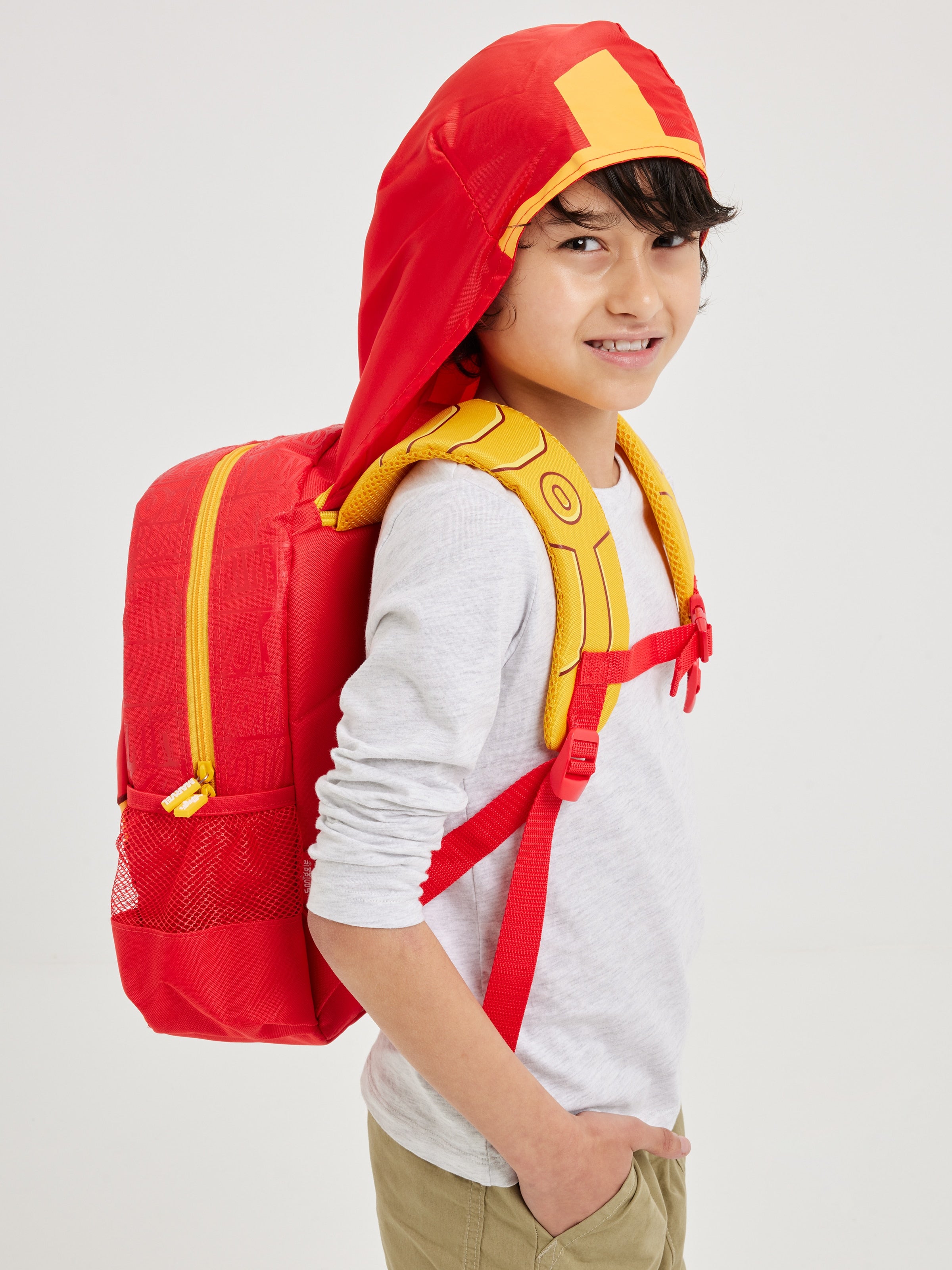 Smiggle – Marvel Iron Man Kindergarten-Rucksack mit Kapuze