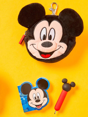 Smiggle – Mickey Mouse Mini-Notizbuch mit Schlüsselanhänger und Stift