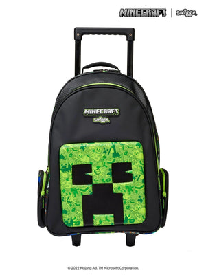 Smiggle - Minecraft Trolley-Rucksack mit leuchtenden Rollen