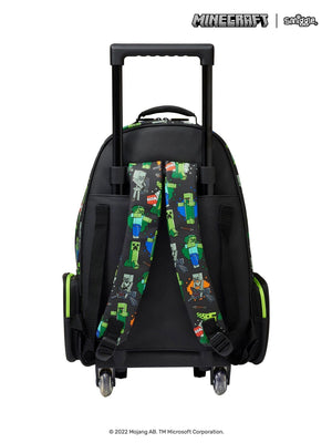 Smiggle - Minecraft Trolley-Rucksack mit leuchtenden Rollen