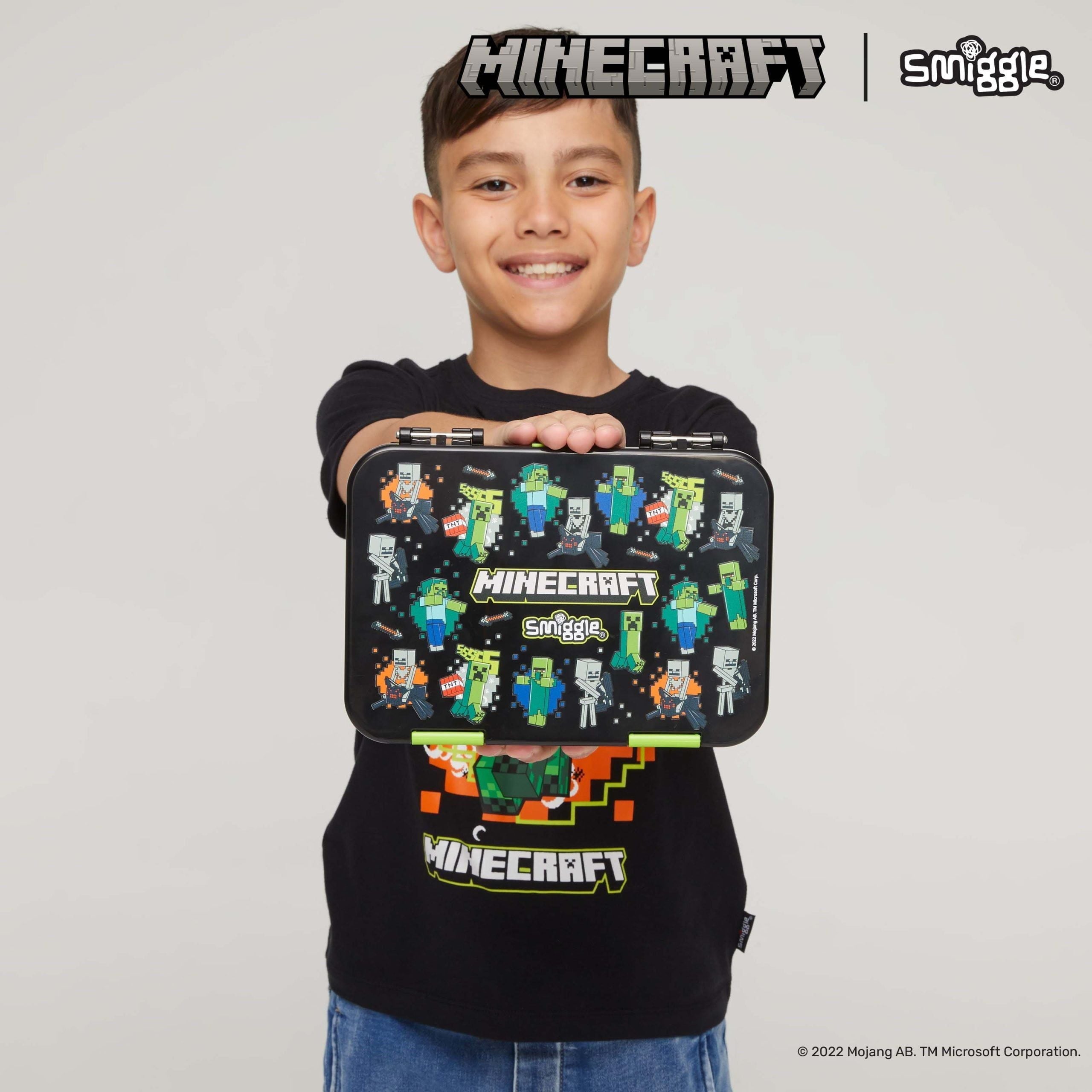 Smiggle - Minecraft Orta Boy Bento Yemek Kutusu