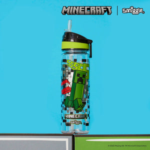Smiggle - Minecraft Strohhalmflasche 650ML BPA-frei