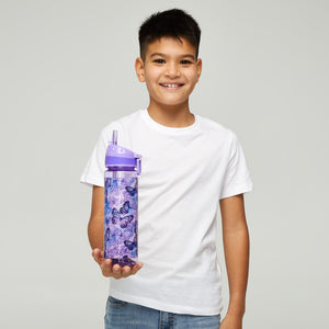 Smiggle – Mirage Trinkflasche mit Strohhalm, BPA-frei, 650 ml