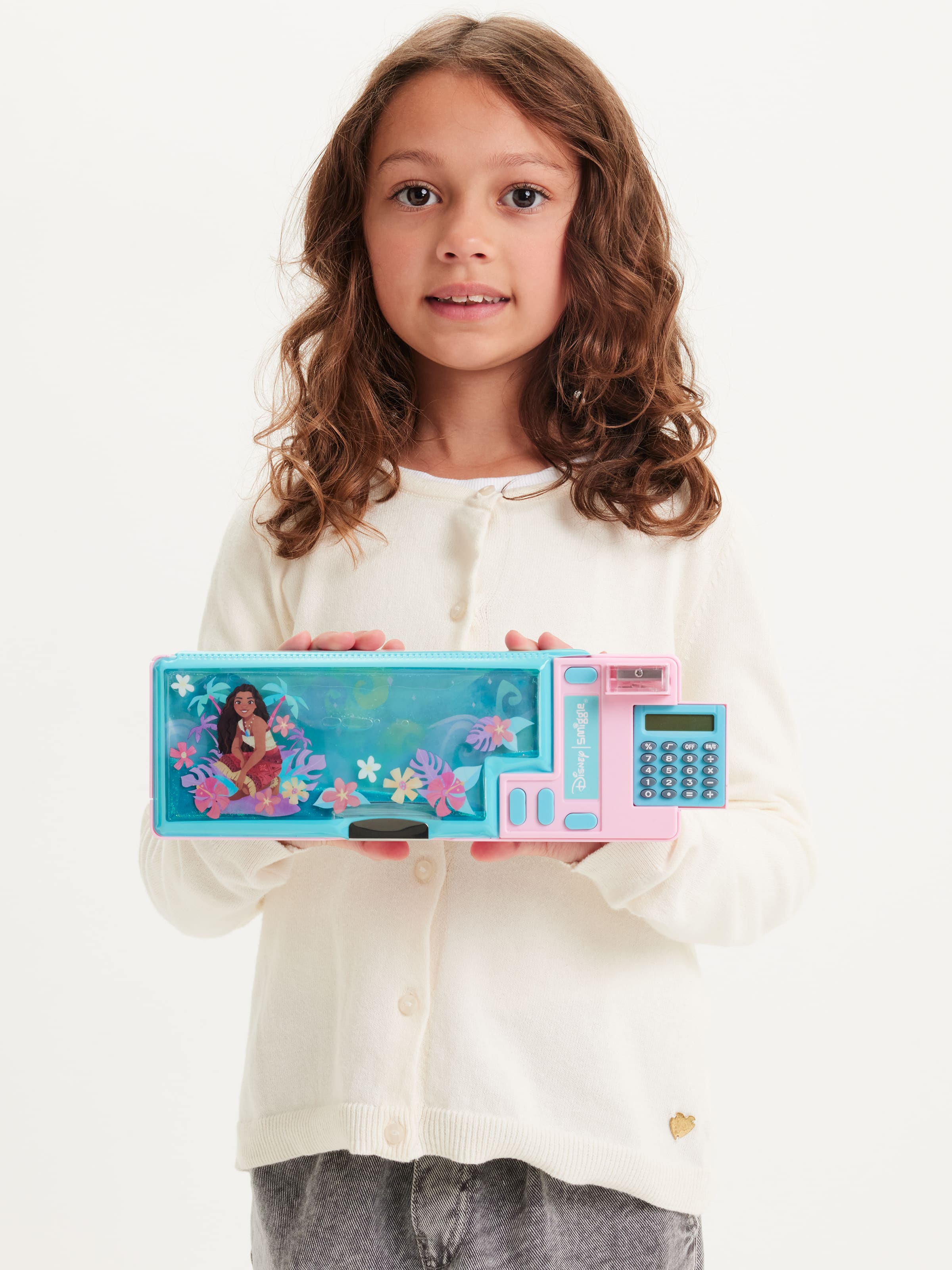 Smiggle - Moana Hesap Makineli Otomatik Kalem Kutusu