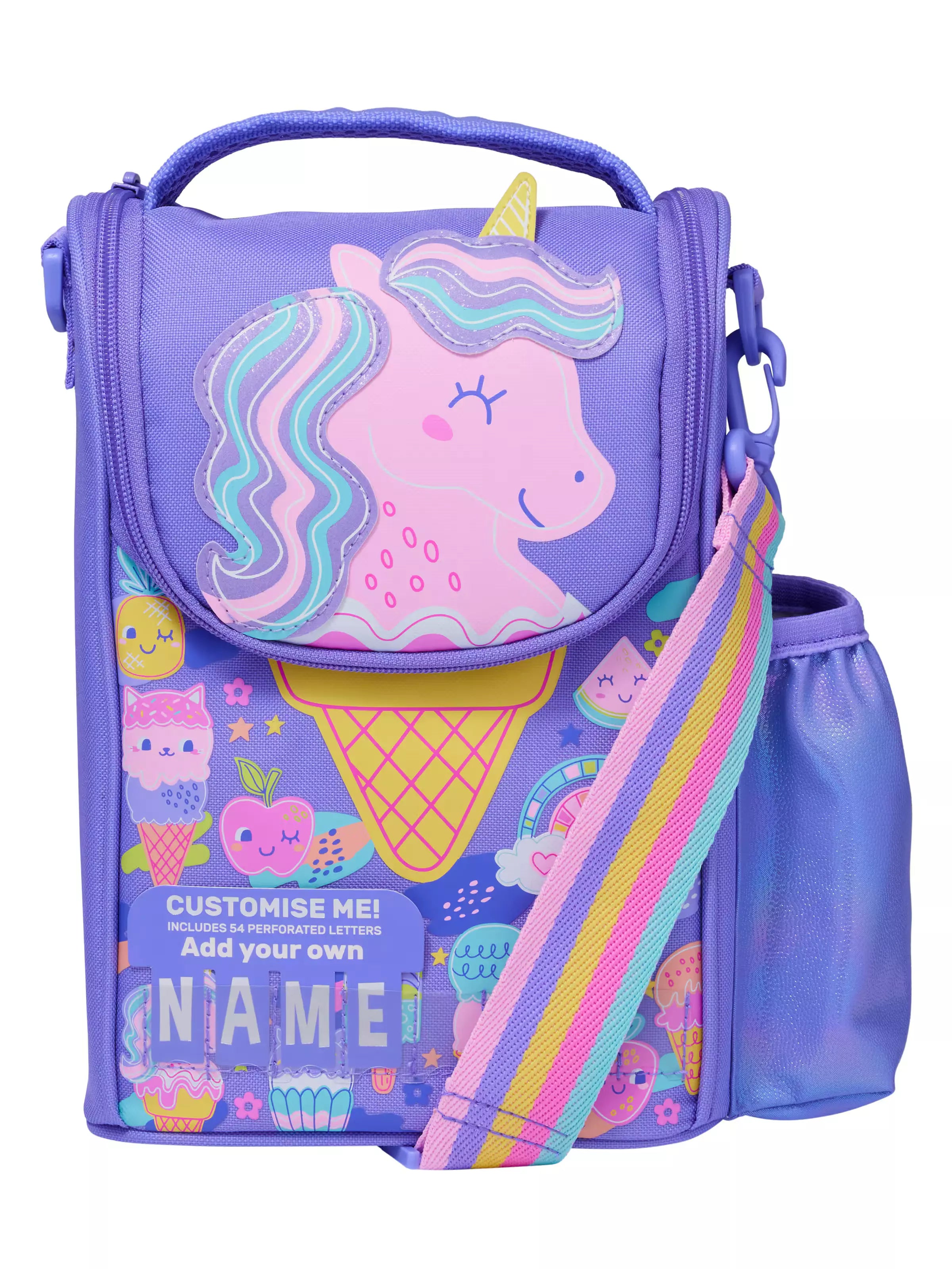 Smiggle - Happy Tales Kindergarten Brotzeit- und Reisetasche mit Namensschild