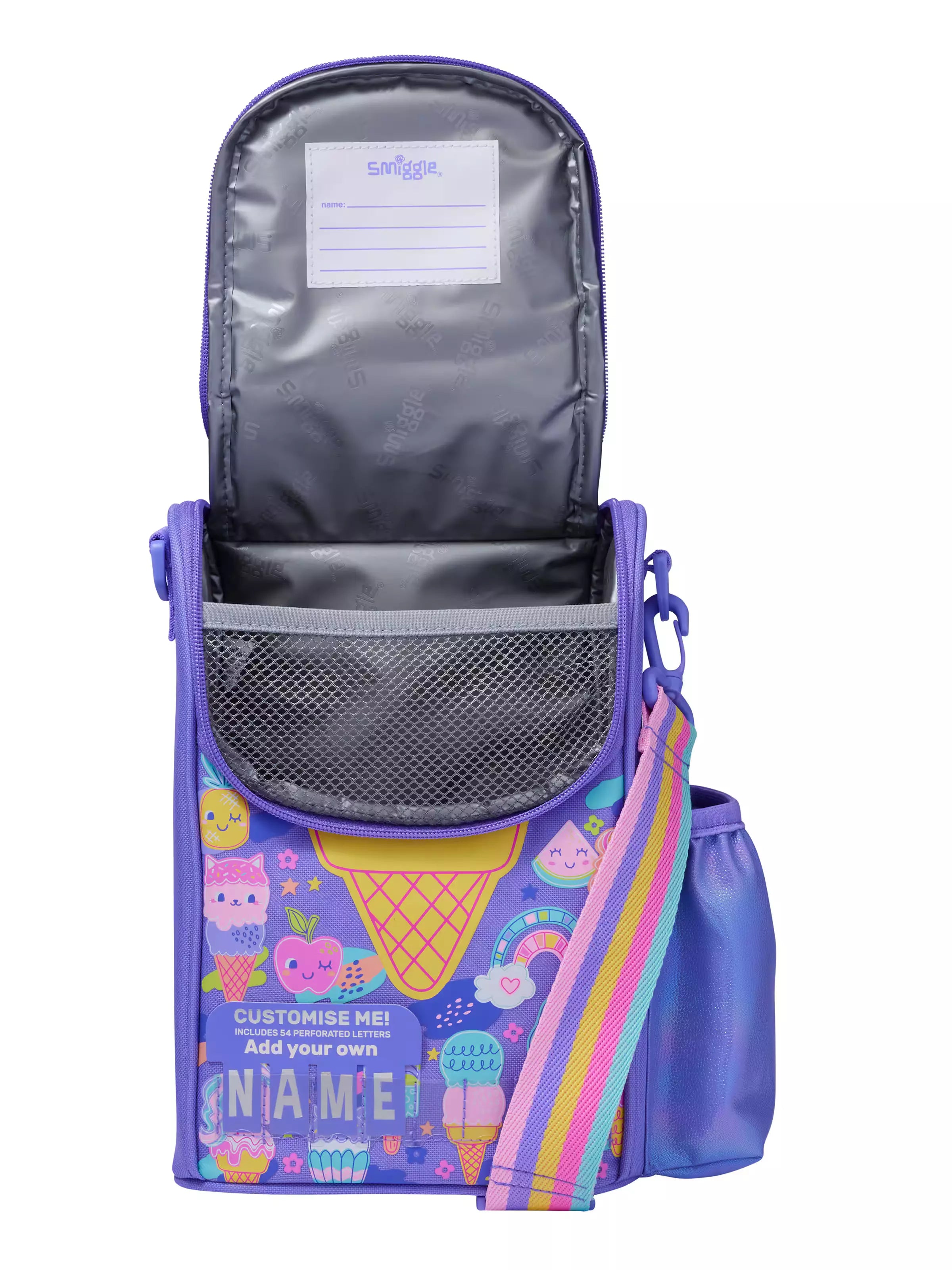 Smiggle - Happy Tales Kindergarten Brotzeit- und Reisetasche mit Namensschild
