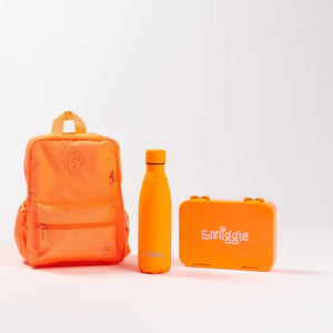 Smiggle – Neonfarbenes kleines Bento-Schultaschen-Set