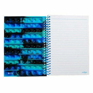 Smiggle – Popit A5 Fidget gestreiftes Notizbuch