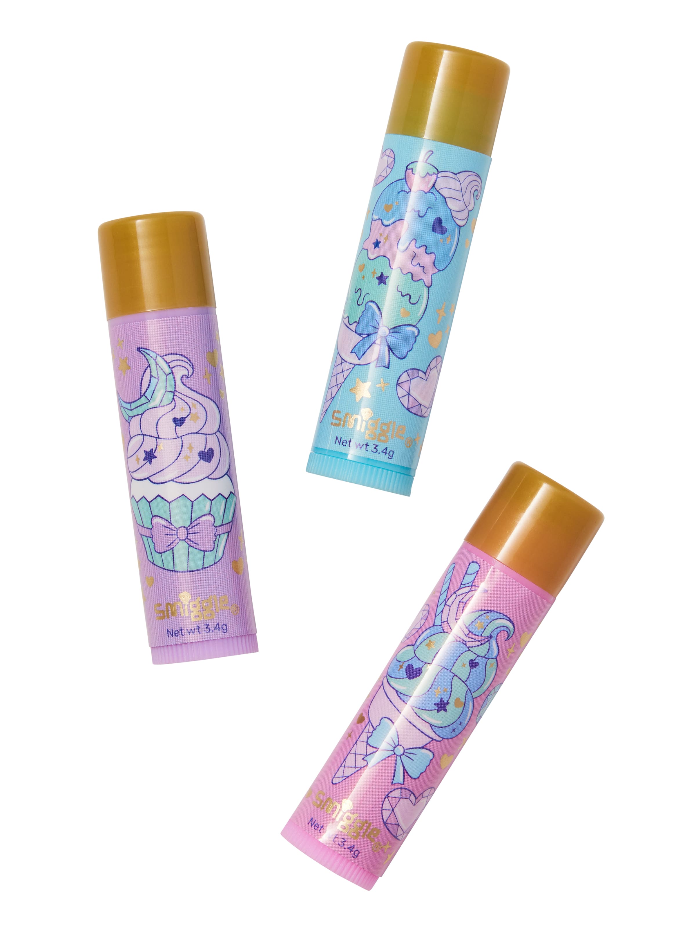 Smiggle - Strahlendes Kinder-Lippenpflege- und Glanz-Set