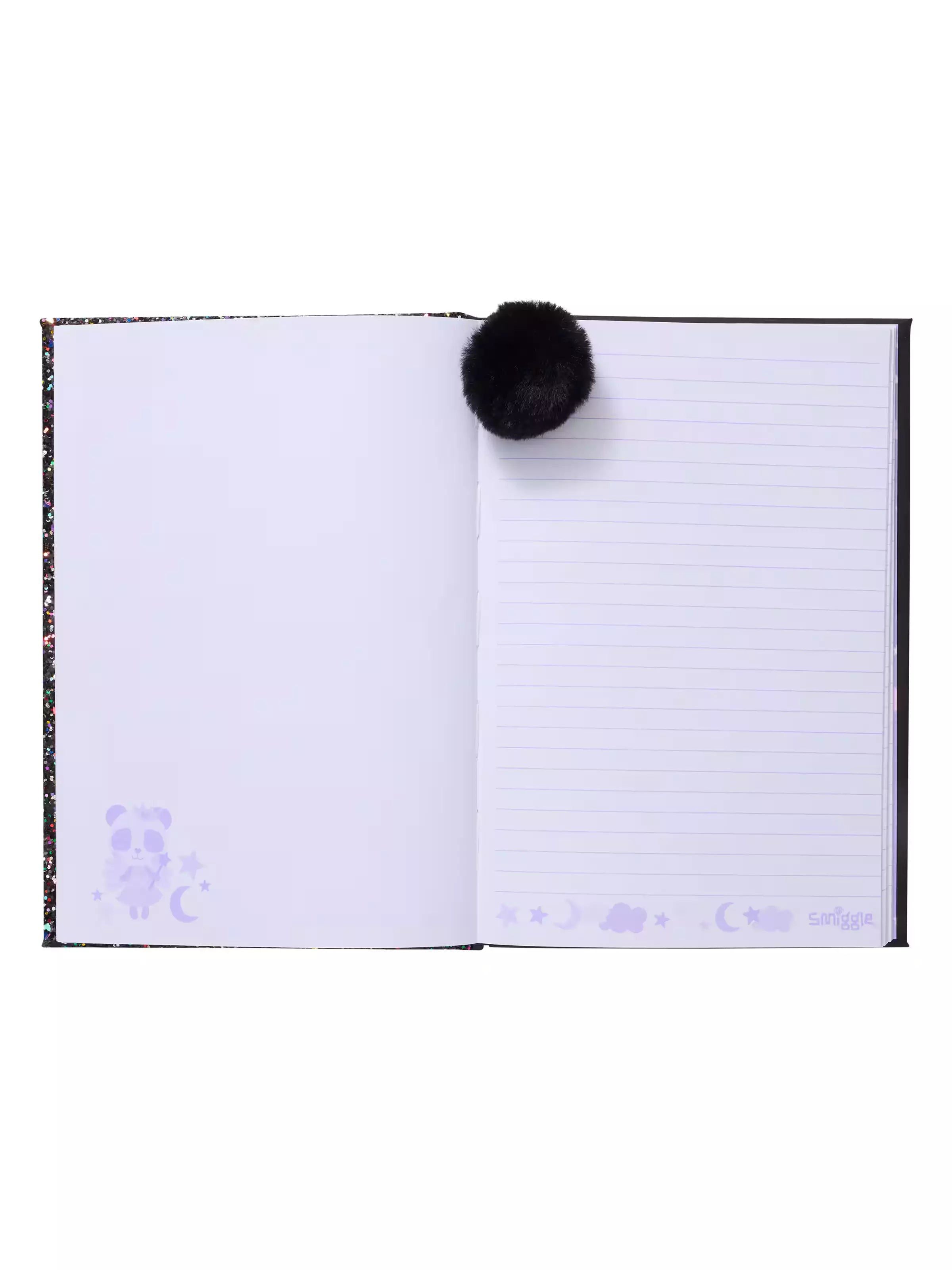 Smiggle – Paillettenträume, doppelseitiges A5-Notizbuch