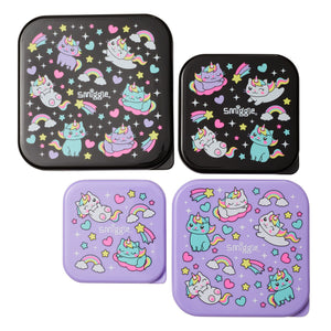 Smiggle – Sky Hi Junior 4er-Lunchbox-Set