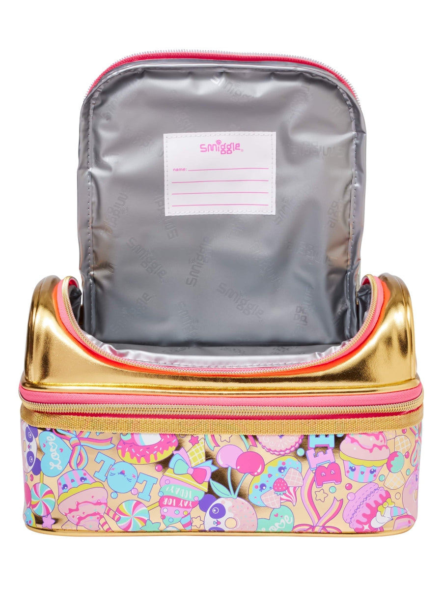 Smiggle - 20. Doğum Günü Çift Katlı Beslenme Çantası-Dinossi