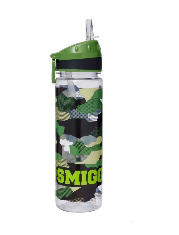 Smiggle – Smiggler 650 ml BPA-freie Wasserflasche mit Strohhalm