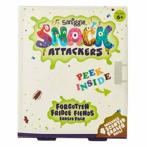 Smiggle – Snack Attackers 4-teiliges Radiergummi-Set